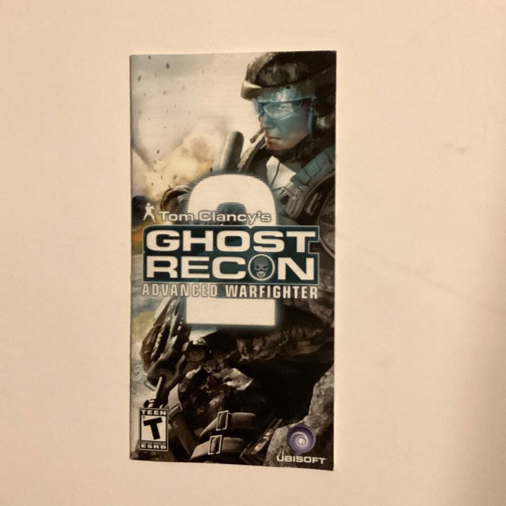 Tom Clancy's Ghost Recon: Advanced Warfighter (PS 2) Instruction Booklet Only